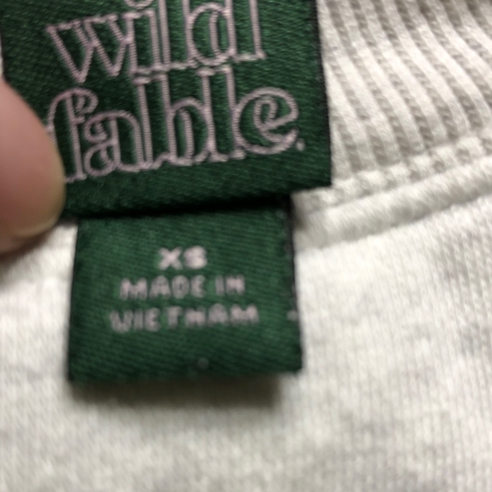 Wild Fable  Crewneck Sweatshirt via - Light Gray - Picture 3 of 3